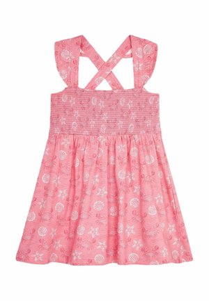 CRAB CROSS BACK SMOCKED REGULAR FIT - Freizeitkleid - coral pink crab