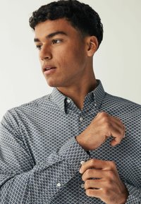 Next STRETCH OXFORD - Marškiniai - navy blue