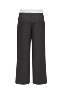 ONLY ONLDIANE HW FOLD-DOWN PANT - Pantaloni - black