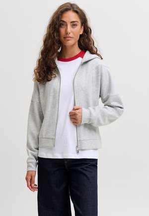 JJXX, HOODIE JXBILLIE - Sweat zippé - light grey melange