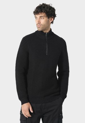Strickpullover - black