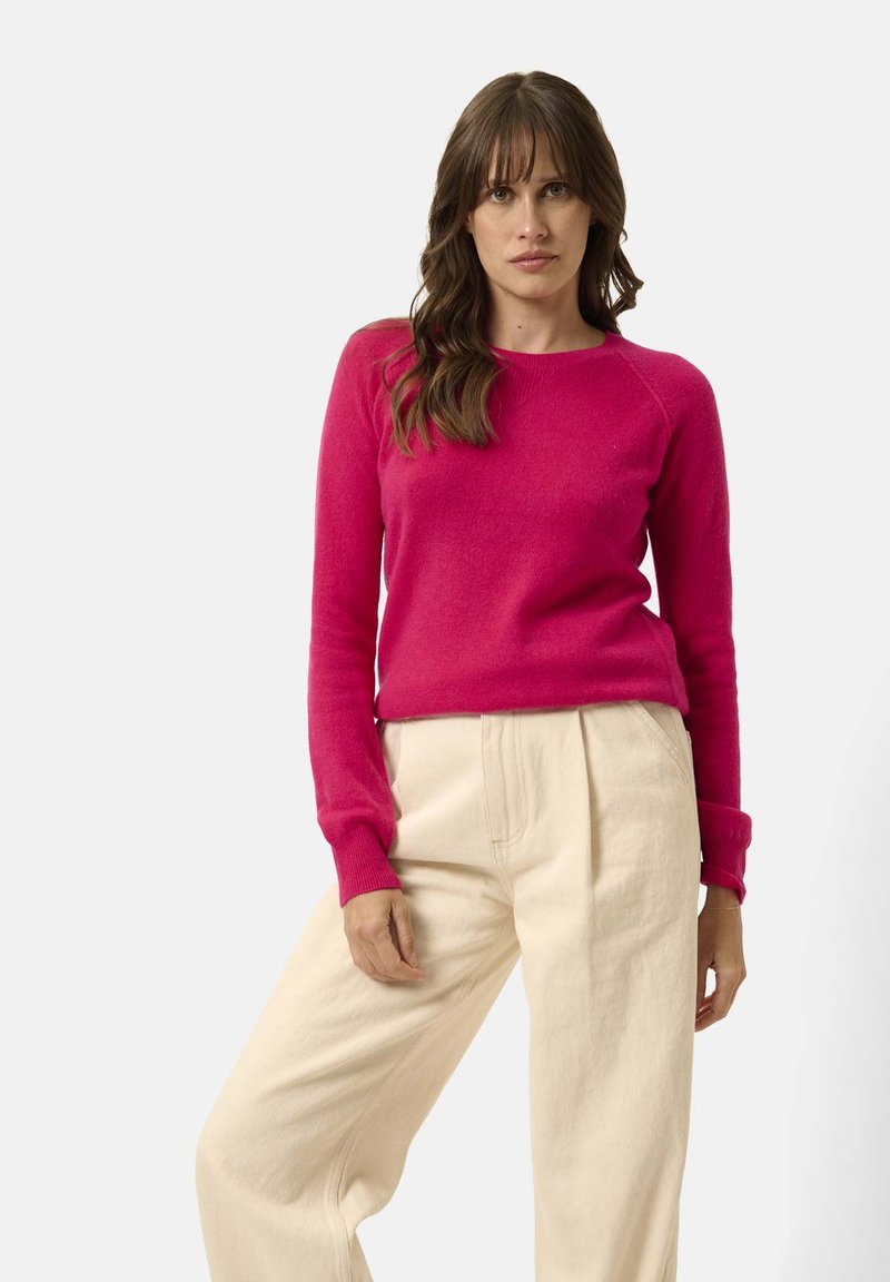 Just Cashmere Jersey de punto - fuchsia