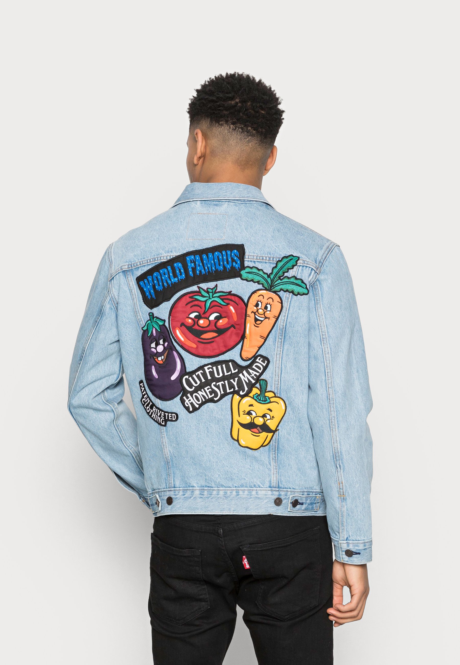 gucci snake denim jacket