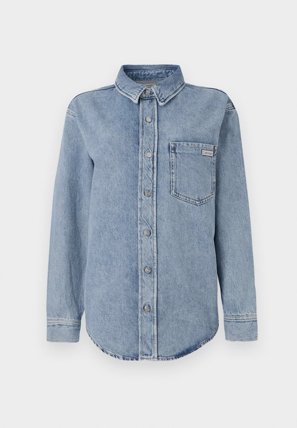 DAD SHIRT - Button-down blouse - denim light2
