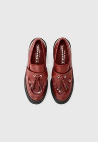 Converse CHUCK 70 DE LUXE HEEL LOAFER PLATFORM PATENT LEATHER - Platåsko - rottin apple/rottin apple