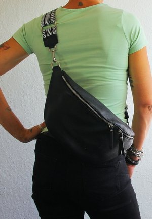 DrachenLeder Sac banane - schwarz