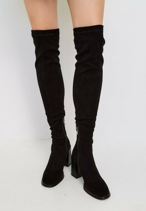 Over-the-knee boots - black