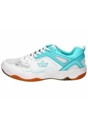 LICO SPRINT INDOOR - Road running shoes - weiss türkis