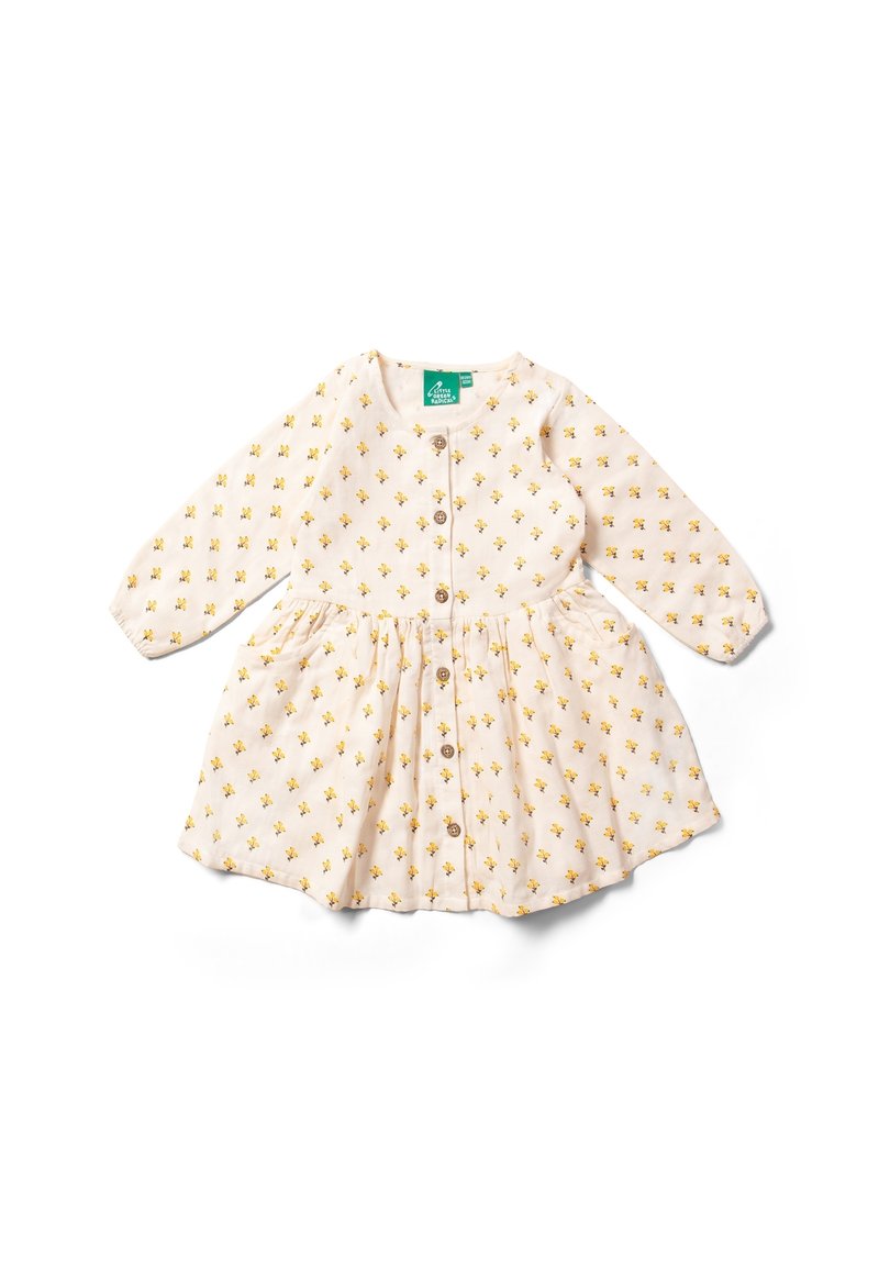 Little Green Radicals CHECK COMFY POCKET - Blusenkleid - cream