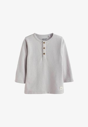 Next HENLEY NECK STANDARD - Langarmshirt - grey