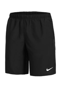 CHALLENGER  - Korte sportsbukser - black black black reflective silv