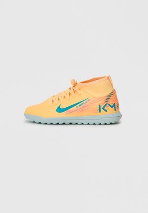 10 CLUB UNISEX - Ghete de fotbal pentru gazon sintetic - melon tint/neo turq/igloo