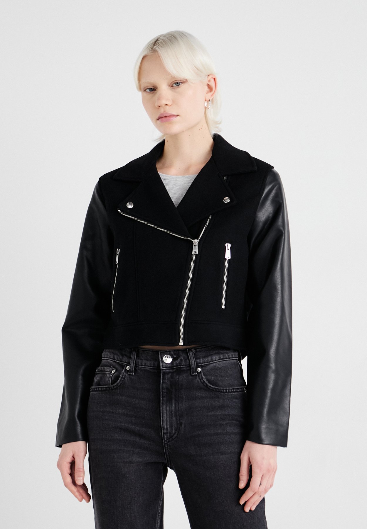 EMMA MIX BIKER JACKET