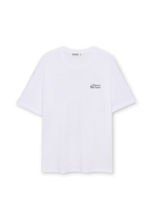 INSIDE, ADVENTURE - Camiseta estampada - blanco