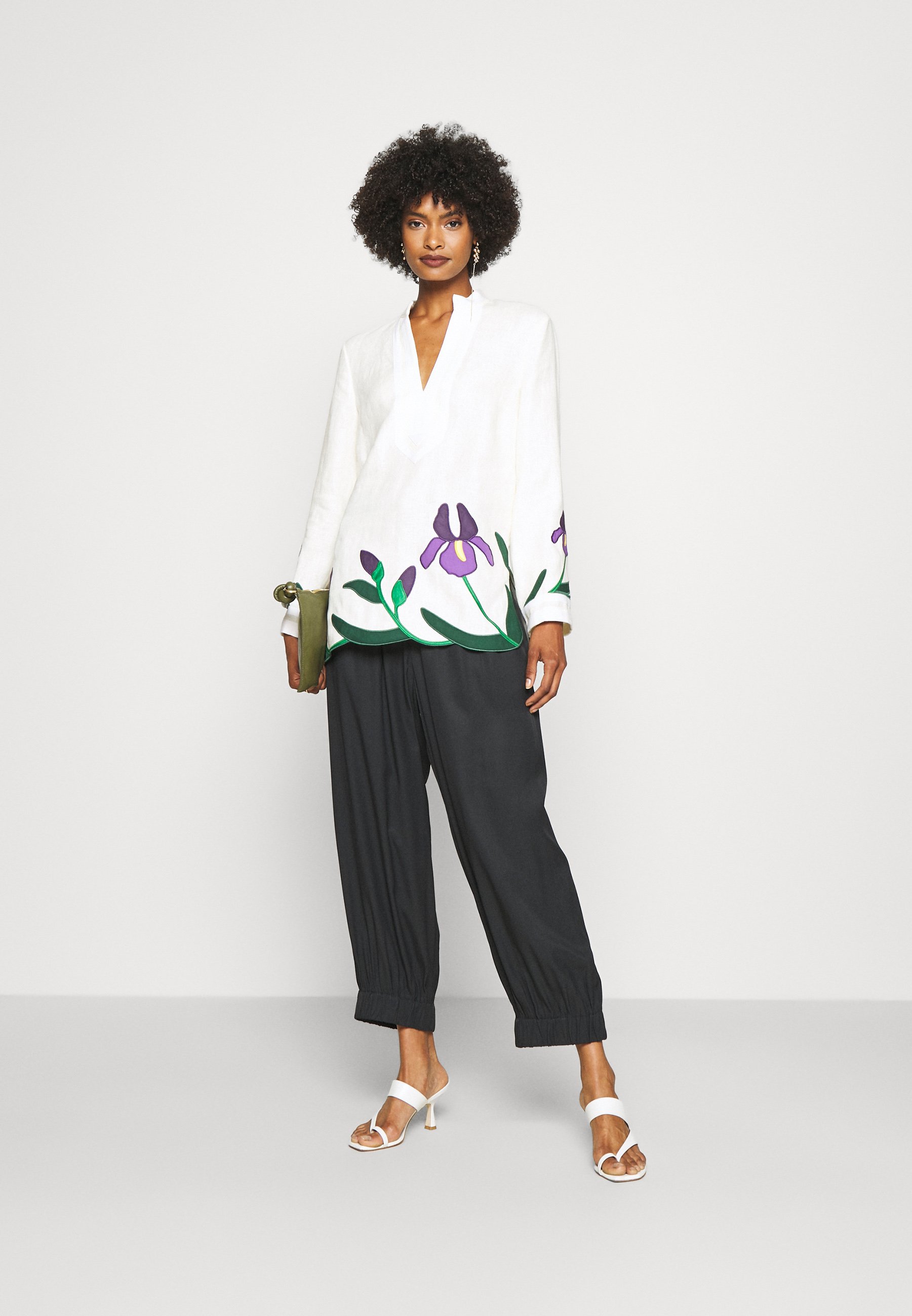 embroidered beach tunic tory burch