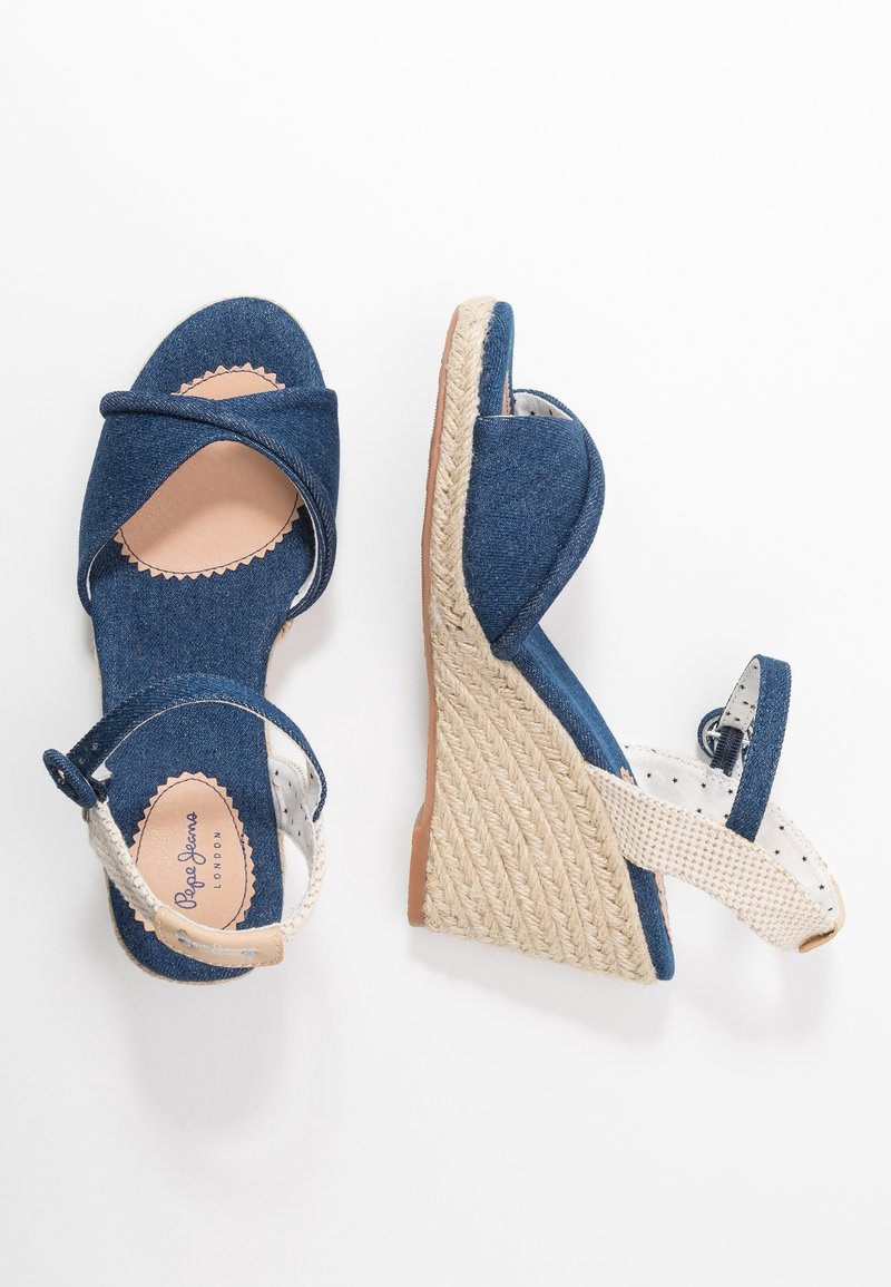 Pepe Jeans Sandali con tacco dark-blue denim/blu scuro (Second