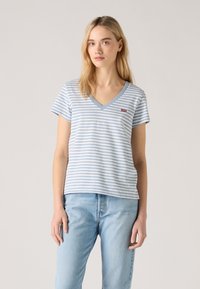 Levi's® THE PERFECT TEE V-NECK - Pamata T-krekls - dusty blue