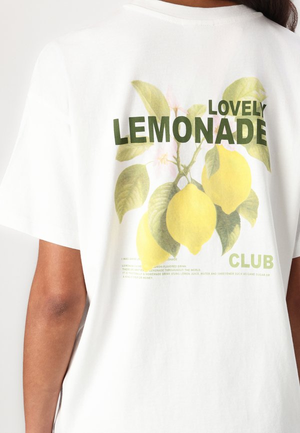 OLMHELEN LIFE TEE - Print T-shirt - cloud dancer3