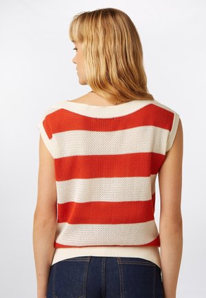 King Louie, EVA KNIT TOP CAPELLA - T-Shirt print - spicy orange
