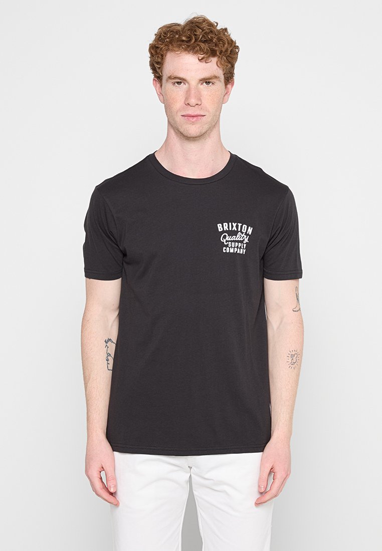 brixton T-shirt print zwart brixton T-shirt print zwart