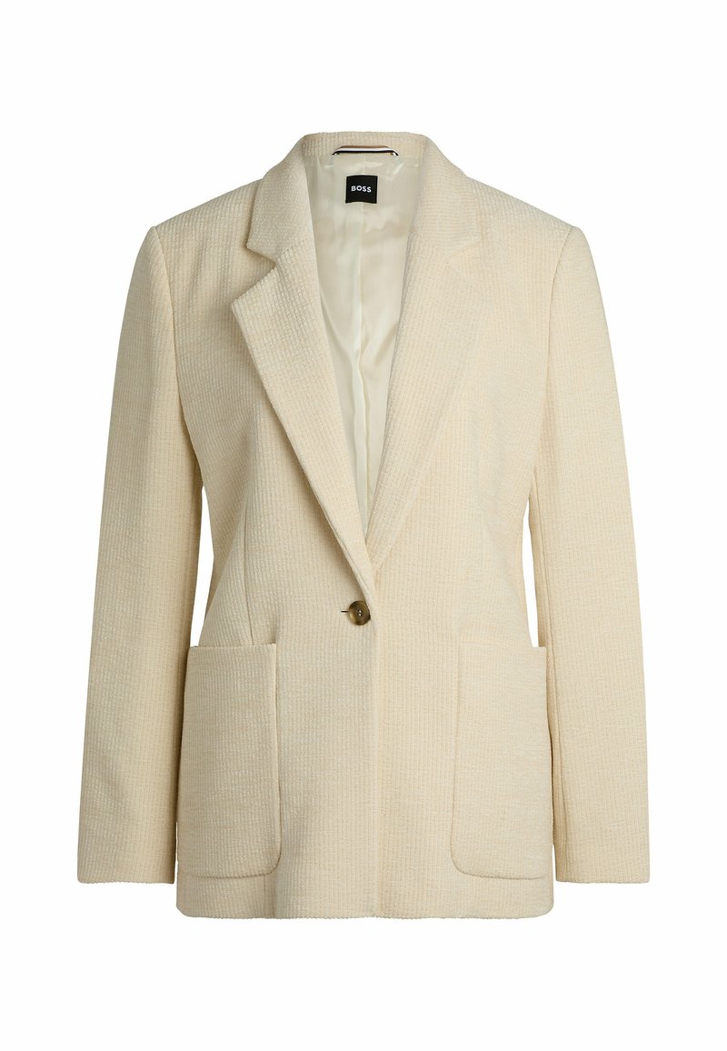 Boss Halflange jas wit Boss Halflange jas wit