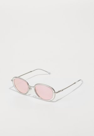 UNISEX - Napszemüvegek - matte silver-coloured/pink mirror