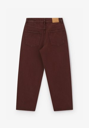 Sissy-Boy, SISSY-BOY MID WAIST BARREL JEANS - DUNKELBRAUN - Jeans fuselé - dunkelbraun