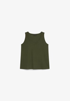 Fiorella Rubino, TOP CON SCOLLO A V - Top - verde militare