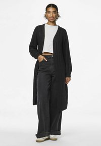 Pieces PCMAGGY LONG CARDIGAN - Kardiganas - black