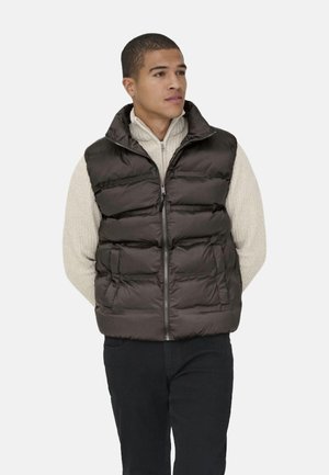 ONSUNION SEAMLESS LIFE PUFFER OTW - Chaleco - marron