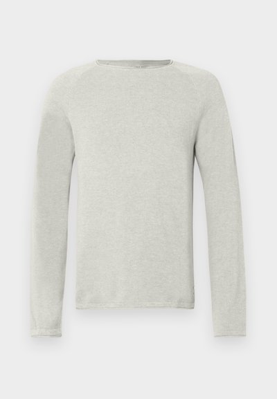 JJEHILL KNIT CREW NECK - Pullover - oatmeal melange