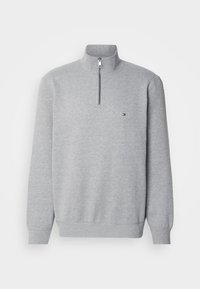 ESSENTIAL ZIP UNISEX - Bluză de molton - medium grey heather