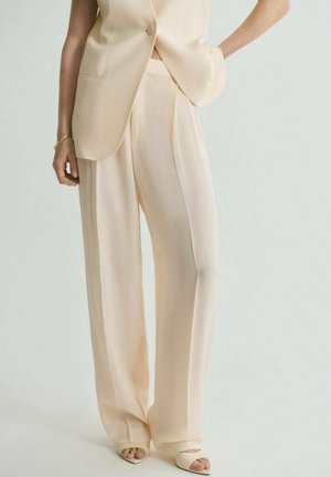 STRAIGHT  - Trousers - light yellow