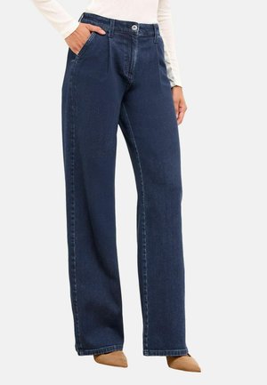 PINTUCK TAILORED - Wide Leg - rinse wash