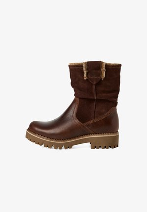 Tamaris MIT REMOVABLE SOCK - Vinterstövlar - cognac
