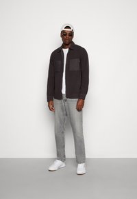 Only & Sons ONSTIM FULL ZIP  - Fleecejacka - obsidian