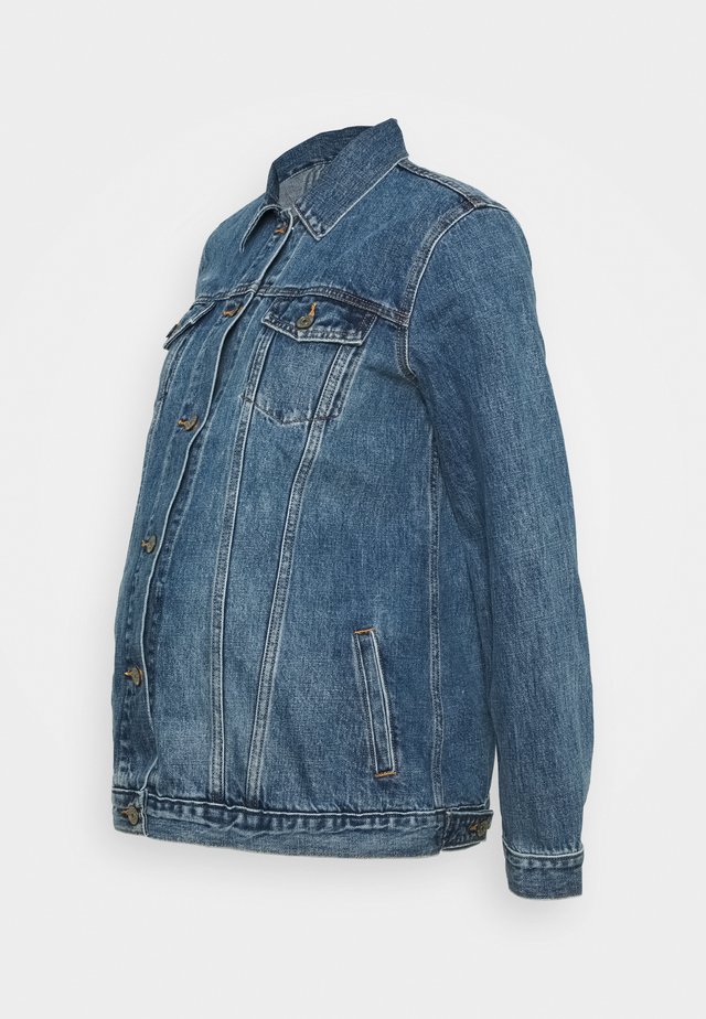 MATERNITY ICON JACKET - Denim jacket - medium indigo