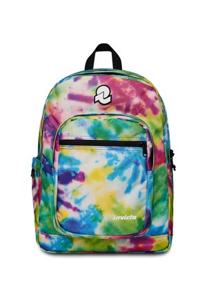 Invicta Zaino American Colorblock 23L - Tasca Porta PC 13'' - Tessuto Riciclato - Blu/Arancione