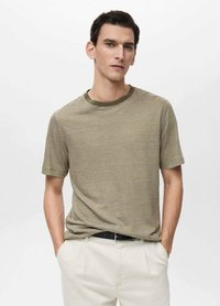 Mango Tricou cu imprimeu - green
