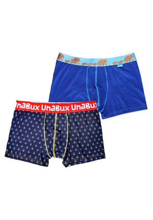 Unabux 2-PACK MAMOUTH HIKE MIX - Kurze Boxershorts - dark blue