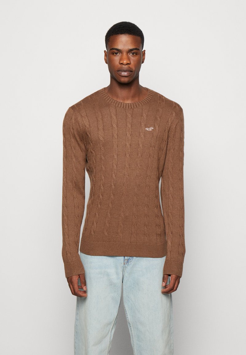 Hollister Co. CABLE CREW Jumper brown Zalando.de
