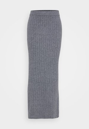 ONLY Tall ONLJEANETT LIFE LONG SKIRT  - Maxi skirt - medium grey melange