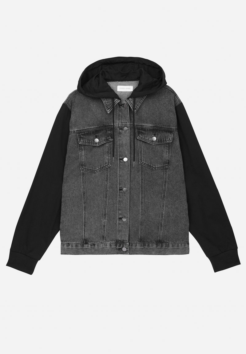 Pier One Spijkerjas zwart denim/blackdenim
