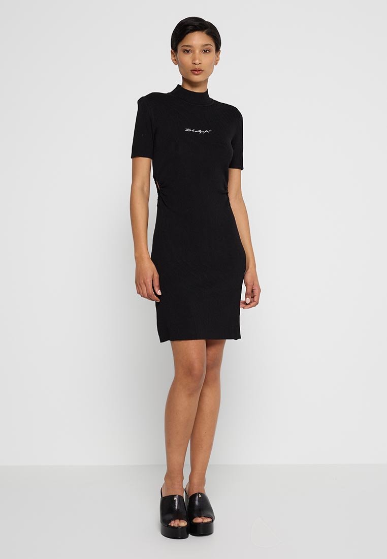 Karl Lagerfeld Gebreide jurk zwart