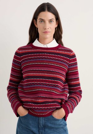 Pullover - red - star jasmine carmine nutmeg