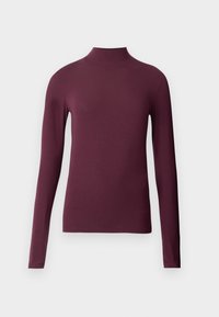 SLFMANJA HIGH NECK - Ilgarankovis viršutinės dalies drabužis - fig