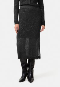 Taifun Bleistiftrock - schwarz