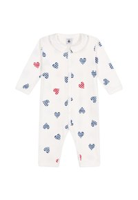 Petit Bateau BÉBÉ DORS BIEN SANS PIEDS COTE  COL CLAUDINE UNISEX - Pyžamo - marshmallow/multicoloured