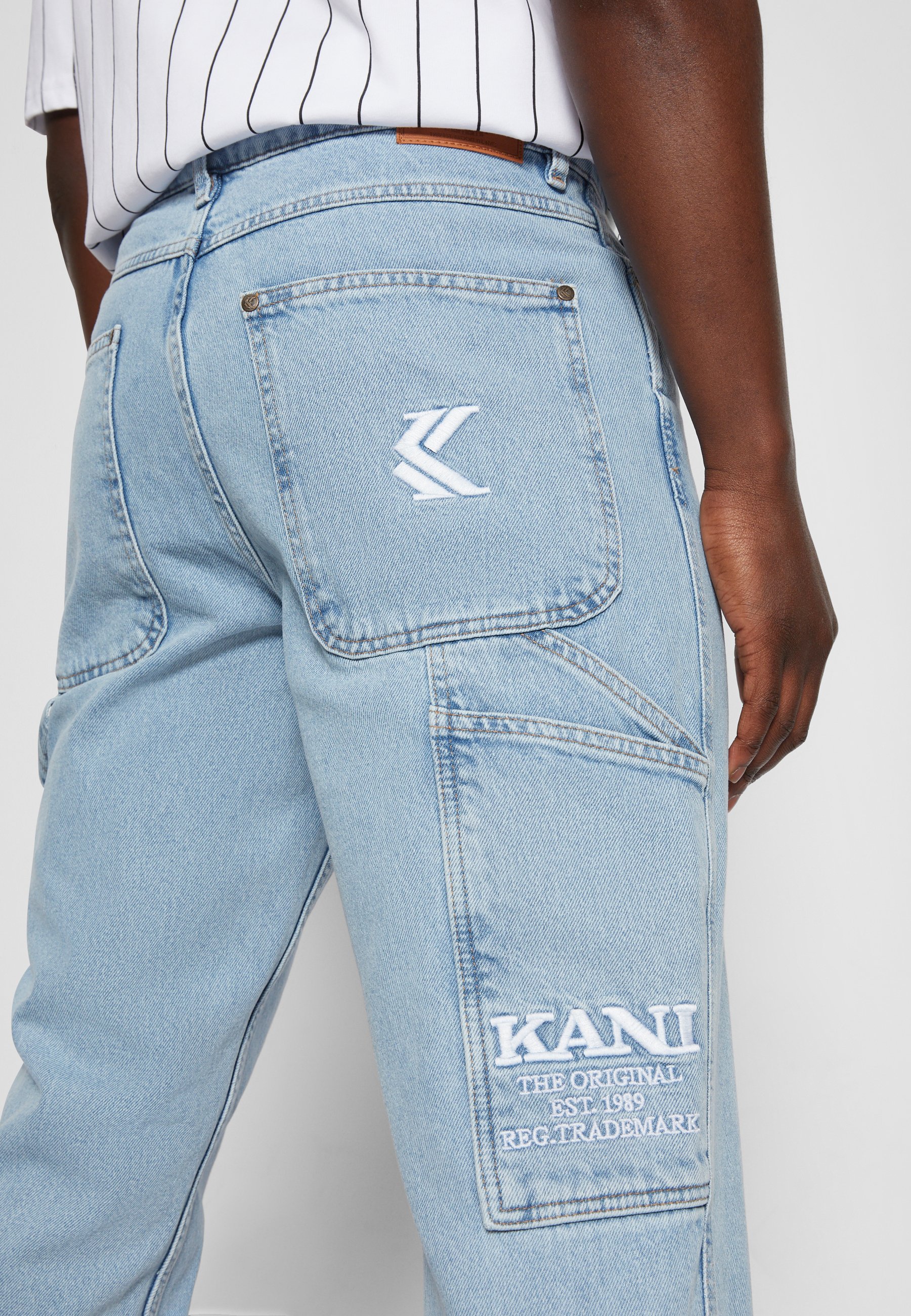 Karl Kani Baggy Jeans Relaxed Fit Blue Shop Men's Blue Loose Baggy