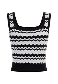 DULCEY - Top - schwarz weiss
